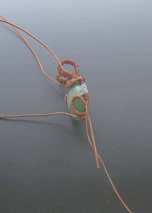 Dianna Biehl Mooses's Cabochon Woven Wire Pendant  - , Wire Weaving, Wire Wrapping, Wrapping, Wire Wrapping Jewelry, Weaving, Wire Weaving, Weaving Wire, 